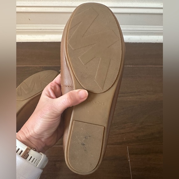 Michael Kors Sutton Brown Leather Loafers Sz 8.5 - Picture 11 of 12